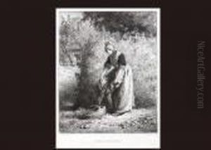 La Cueillette Des Haricots by Jean-Francois Millet