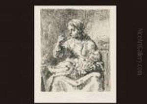 La Bouillie (femme Faisant Manger Son Enfant) by Jean-Francois Millet