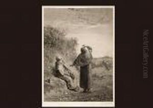 Shepherd Girl by Jean-Francois Millet