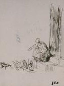 Jeune Fermiere by Jean-Francois Millet