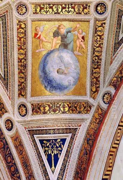 The Stanza della Segnatura Ceiling: Prime Mover [detail: 1] - view 1