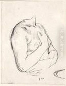 Torse De Femme Nue by Jean-Francois Millet