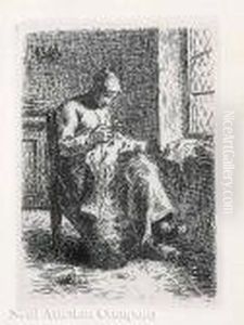 La Cardeuse by Jean-Francois Millet