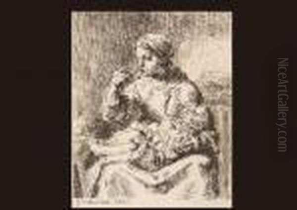 La Bouillie(femme Faisant Manger Son Enfant - view 1