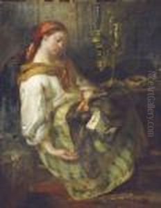 The Sleeping Seamstress by Jean-Francois Millet
