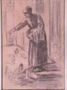 La Fermiere by Jean-Francois Millet