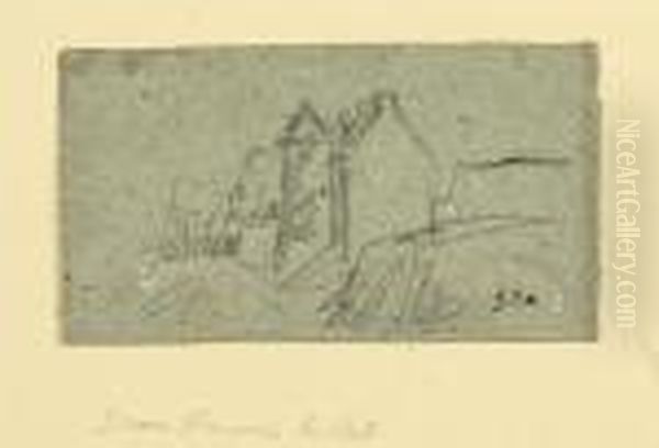 Le Manoir De Treauville Pres De Greville Fusain - view 1