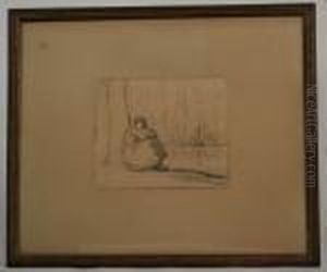 Seated Woman by Jean-Francois Millet