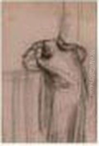 Femme Regardant Au Loin by Jean-Francois Millet