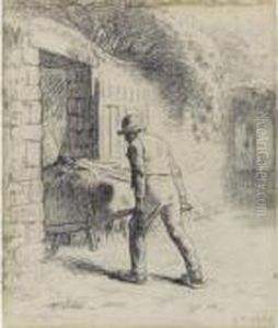 L'homme A La Brouette by Jean-Francois Millet
