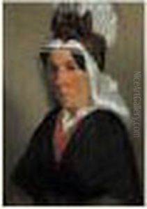 Portrait Presume De Madame Canoville by Jean-Francois Millet