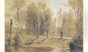 Paysage by Jean-Francois Millet