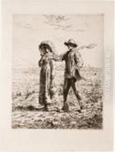 Le Depart Pour Le Travail (d.19; M.19) by Jean-Francois Millet