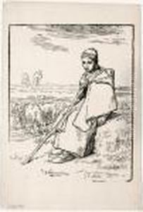 La Grande Bergere Assise by Jean-Francois Millet