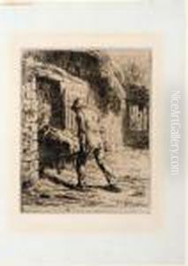 Le Paysant Rentrant Du Fumier by Jean-Francois Millet