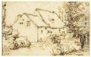 Moulin A Eau, Circa 1866-1868 by Jean-Francois Millet