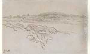 Paysage Des Environs De Vichy by Jean-Francois Millet