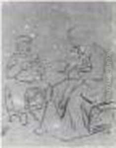 Mere Et Ses Enfants by Jean-Francois Millet