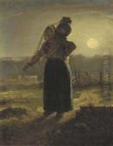 Norman Milkmaid (laitiere Normande) by Jean-Francois Millet