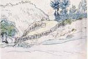 Paysage Accidente by Jean-Francois Millet