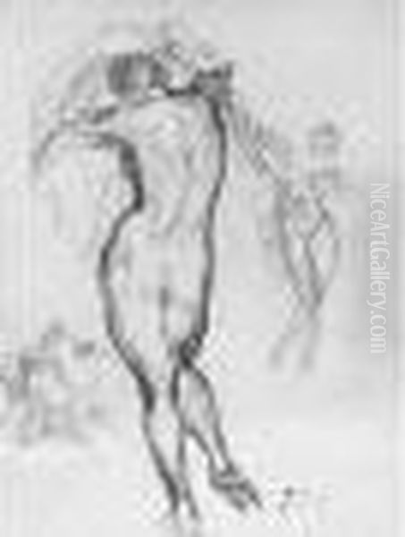 Etude De Femme Nue Et Croquis - view 1