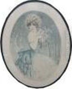 Jeune Elegante Aubouquet De Roses
