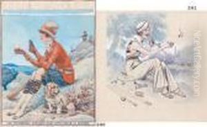Illustration Pour "la Vie 
Parisienne", Nos Chasseresses : Comment Elles Font Parler La Poudre