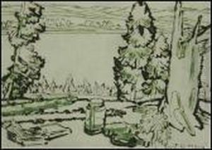 Painting Place (hilltop) by David Brown Milne
