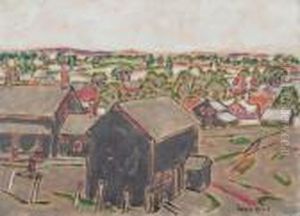 Grey Village by David Brown Milne