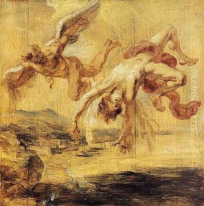The Fall of Icarus 1636 by (studio of) Rubens, Peter Paul