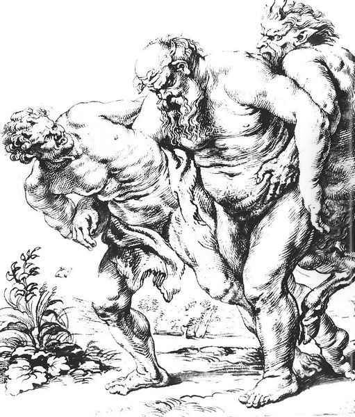 Silenus (or Bacchus) and Satyrs c. 1616 - view 1