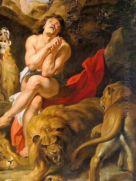 Daniel in the Lions' Den (detail) 1613 - view 1