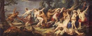 Diana and her Nymphs Surprised by the Fauns 1638-40