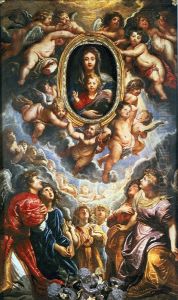 Madonna Adored by Angels (Madonna della Vallicella) 1608