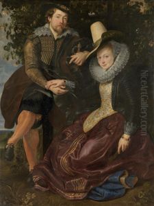 The Artist and His First Wife, Isabella Brant, in the Honeysuckle Bower 1609-10
