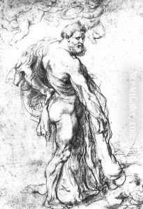 Hercules Crowned by Genii c. 1621 by (studio of) Rubens, Peter Paul