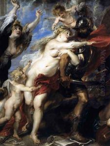 The Consequences of War (detail) 1637-38 by (studio of) Rubens, Peter Paul