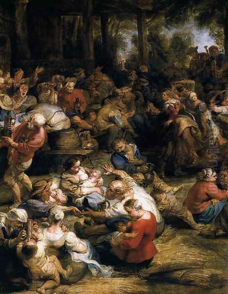 The Village Fete (detail) 1635-38 - view 1