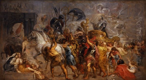 Triumphal Entry of Henry IV into Paris 1627-30 - view 1