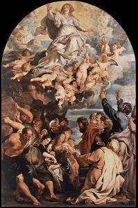 Assumption of the Virgin c. 1620 by (studio of) Rubens, Peter Paul