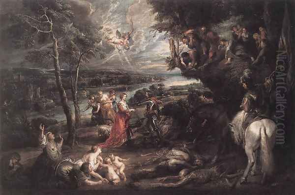 Landscape with Saint George and the Dragon c. 1630 - view 1