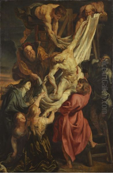 Descent from the Cross (centre panel) 1612-14 - view 1