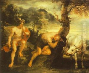Mercury and Argus 1635-38 by (studio of) Rubens, Peter Paul
