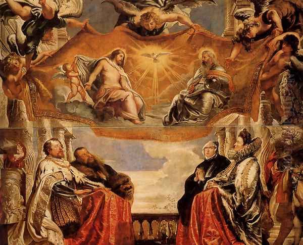 The Trinity Adored By The Duke Of Mantua And His Family - view 1