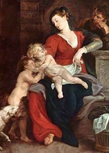 The Holy Family With The Basket by (studio of) Rubens, Peter Paul