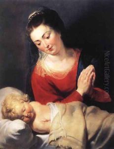 Virgin in Adoration before the Christ Child c. 1615