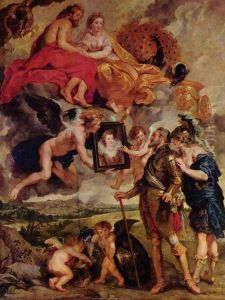Henry IV Receives the Portrait by (studio of) Rubens, Peter Paul