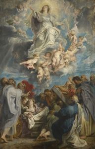 The Assumption of the Virgin by (studio of) Rubens, Peter Paul