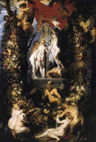 Nature Adorning the Three Graces - view 1