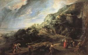Ulysses and Nausicaa on the Island of the Phaeacians